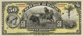 Hawaii 50 Dollars, 1895