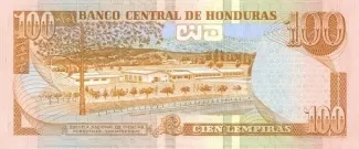 Honduras 100 Lempiras, 1993-1994 reverse