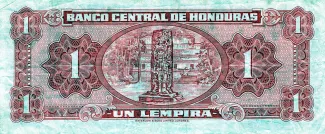Honduras 1 Lempira, 1951 reverse