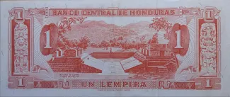 Honduras 1 Lempira, 1968-1972 reverse