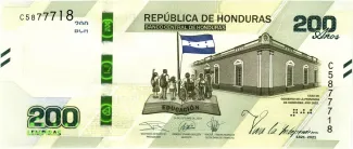 Honduras 200 Lempiras, 2019 obverse