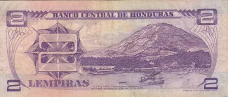 Honduras 2 Lempiras, 1993-1994 reverse