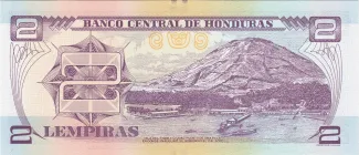 Honduras 2 Lempiras, 2012-2022 reverse