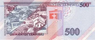 Honduras 500 Lempiras, 1995-2010 reverse