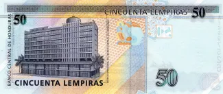 Honduras 50 Lempiras, 2004-2010 reverse
