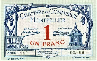 Hrault, Department of 1 Franc, 1917 image