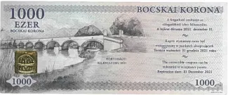 Hungary 1,000 Bocskai, 2017 reverse