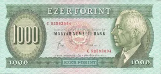 Hungary 1.000 Forint, 1983 obverse