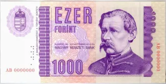 Hungary 1,000 Forint, 1991 obverse