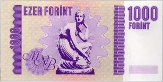 Hungary 1,000 Forint, 1991 reverse