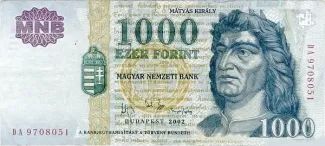 Hungary 1.000 Forint, 2002-2004 obverse