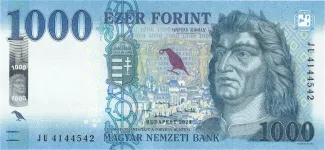 Hungary 1.000 Forint, 2017-2025 obverse