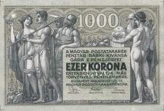 Hungary 1,000 Koron, 1919 P-39 obverse