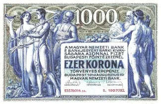 Hungary 1,000 Koron, 1919 P-53 obverse