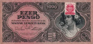 Hungary 1.000 Pengő, 1945 obverse