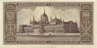Hungary 100.000.000 Pengő, 1946 reverse