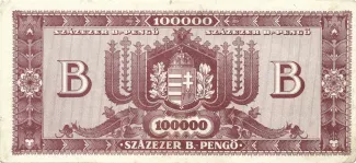 Hungary 100.000 B.‑pengő, 1946 reverse