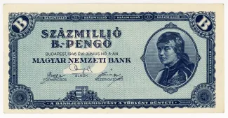 Hungary 100.000.000 B.-Pengő, 1946 obverse