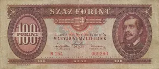 Hungary 100 Forint, 1947 obverse