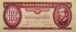 Hungary 100 Forint, 1957-1989 obverse