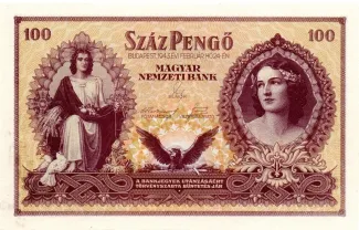 Hungary 100 Pengő, 1943 P-115 obverse