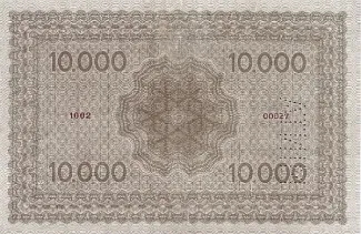 Hungary 10,000 Koron, 1914 P-3 reverse