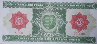 Hungary 10.000.000.000 Pengő, 1946 reverse