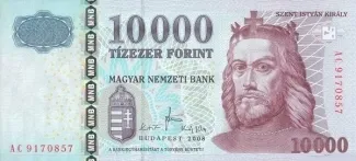 Hungary 10.000 Forint, 2008-2012 obverse