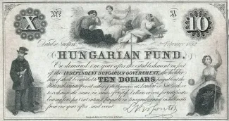 Hungary 10 Dollars, 1852 image