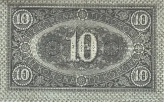 Hungary 10 Korona, 1919 reverse