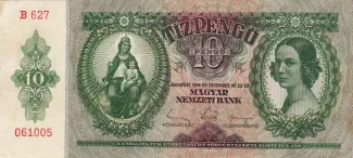 Hungary 10 Pengő, 1936 obverse