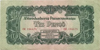 Hungary 10 Pengő, 1944 obverse