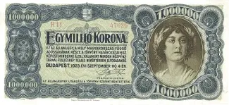 Hungary 1.000.000 Korona, 1923 image