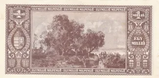Hungary 1.000.000 Milpengő, 1946 reverse