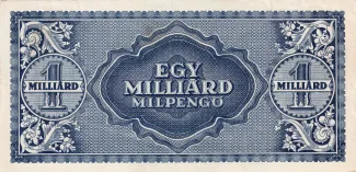 Hungary 1.000.000.000 Milpengő, 1946 reverse