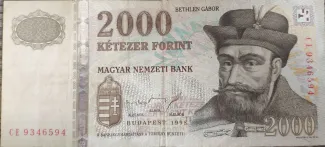 Hungary 2.000 Forint, 1998 obverse