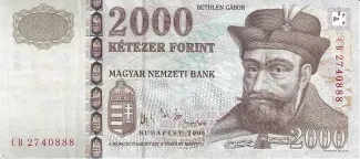Hungary 2.000 Forint, 2002-2005 obverse