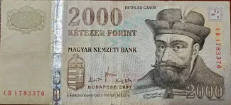 Hungary 2.000 Forint, 2007-2013 obverse