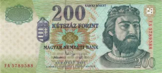 Hungary 200 Forint, 2001-2007 obverse