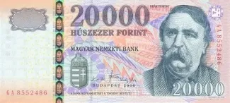 Hungary 20.000 Forint, 2008-2009 obverse