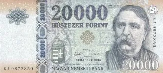 Hungary 20.000 Forint, 2015-2024 obverse