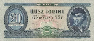 Hungary 20 Forint, 1957-1980 obverse