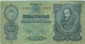 Hungary 20 Pengő, 1930 obverse