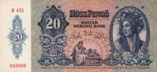 Hungary 20 Pengő, 1941 obverse