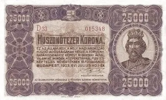 Hungary 25.000 Korona, 1923 image