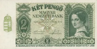 Hungary 2 Pengő, 1940 obverse