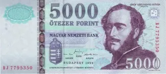 Hungary 5.000 Forint, 1999 obverse
