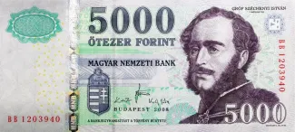 Hungary 5.000 Forint, 2008-2010 obverse