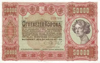 Hungary 50.000 Korona, 1923 image