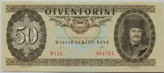 Hungary 50 Forint, 1965-1989 obverse
